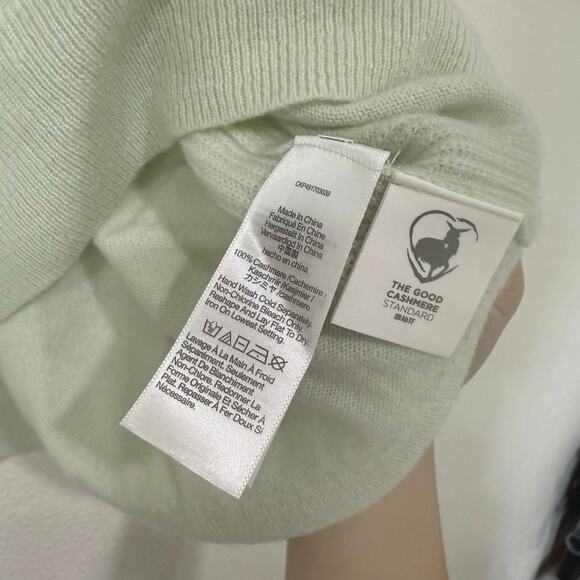 NWT Madewell Cashmere V-Neck Sweater in Heather Pale Green NS661 Size XL - Picture 6 of 6